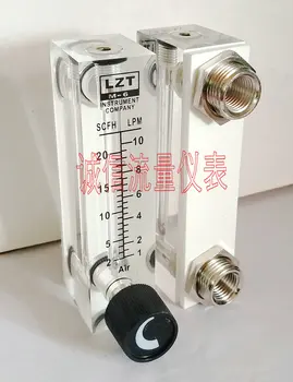 

LZT-6T adjustable gas panel flowmeter 1~10LPM 2~20SCFH flowmeter air