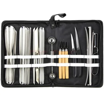 

1 Set 18pcs Food chisel Portable Useful Vegetable Fruit Food Carving Tool Learn food carving knife Cooking Kit Set