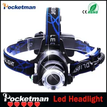 USA EU Hot HP79 Head light Head lamp Cree XM-L T6 led 3000LM rechargeable Headlamps Headlights lamp lights