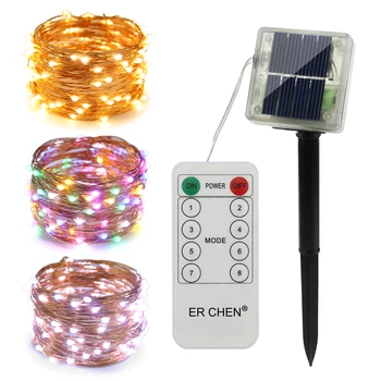 

Solar Powered 30M/99FT 300LEDs Outdoor Copper Wire String Lights Flash Starry Lights Bouquet Christmas Decoration