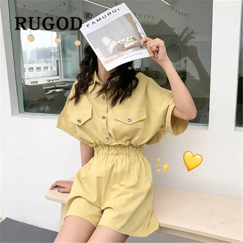 Женский однобортный комплект RUGOD повседневный облегающий из 2 предметов с