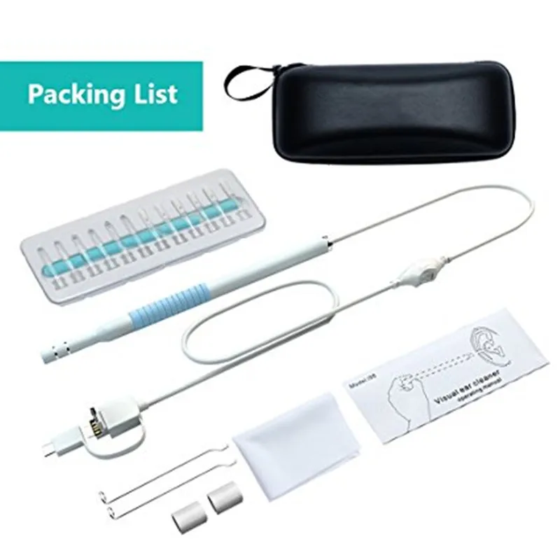 Goede 3 in 1Ear Schoonmaken USB Endoscoop Camera 5.5 mmVisual Oor Lepel Earpick Otoscoop Camera Pen Oor Zorg In Ear Schoonmaken Oor Endoscoop