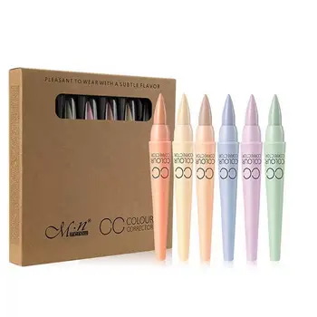

6 Pcs Pro Makeup CC Trimming Pen Face Care Beauty Cosmetics Concealer Stick Automatic Rotation