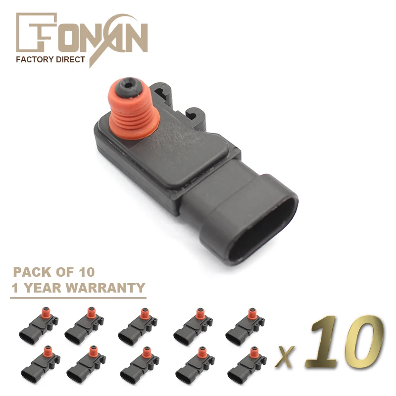 

Manifold Absolute Pressure MAP Sensor for Camaro Cavalier Equinox Impala Envoy 16212460 12614970 71739292 90063543 6238159