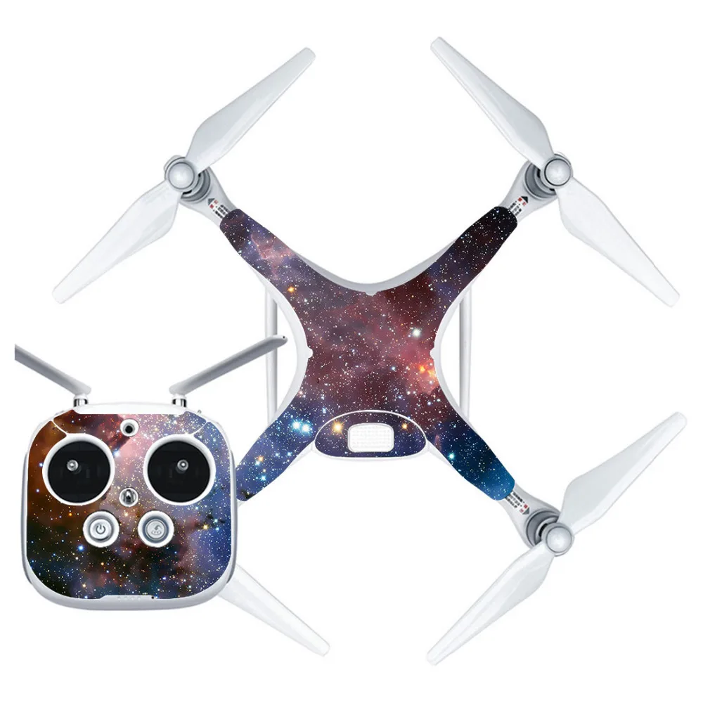Водонепроницаемый красочные Protector кожи Стикеры для DJI Phantom 4 наклейка кожи Стикеры для В виде ракушки + контроллер для DJI дроны аксессуар