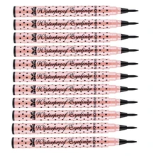 Yanqina 1 шт. подводка для глаз с волнистыми точками карандаш черный водонепроницаемый долговечный подводка для глаз очаровательный макияж для глаз перманентные аксессуары