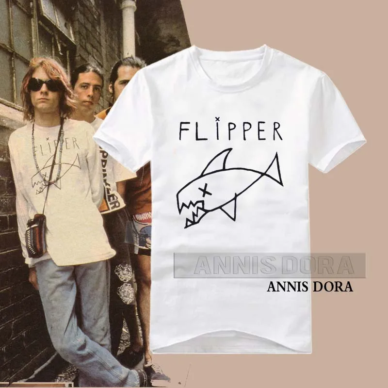 øve sig hage sikkerhed Flipper As Worn By Kurt Cobain Art Man's T-Shirt Tee, 50% OFF