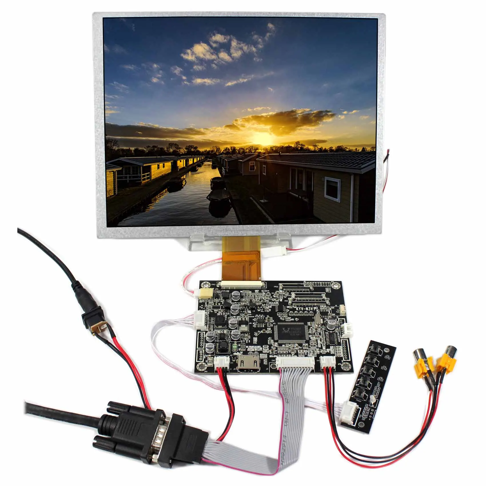 HDMI VGA AV Audio LCD Controller Board KYV-N3 V1 10.4inch LSA40AT9001 800x600 LCD Panel HDMI VGA AV Audio LCD Controller Board KYV-N3 V1 10.4inch LSA40AT9001 800x600 LCD Panel