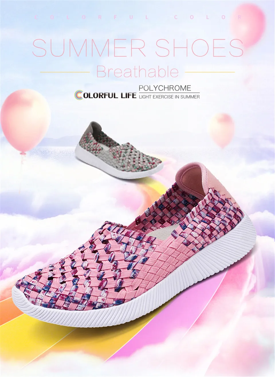 2019 spring women flat shoes light flat loafers shoes Breathable Driving Shoes walking woven shoes for ladies loafers (1)