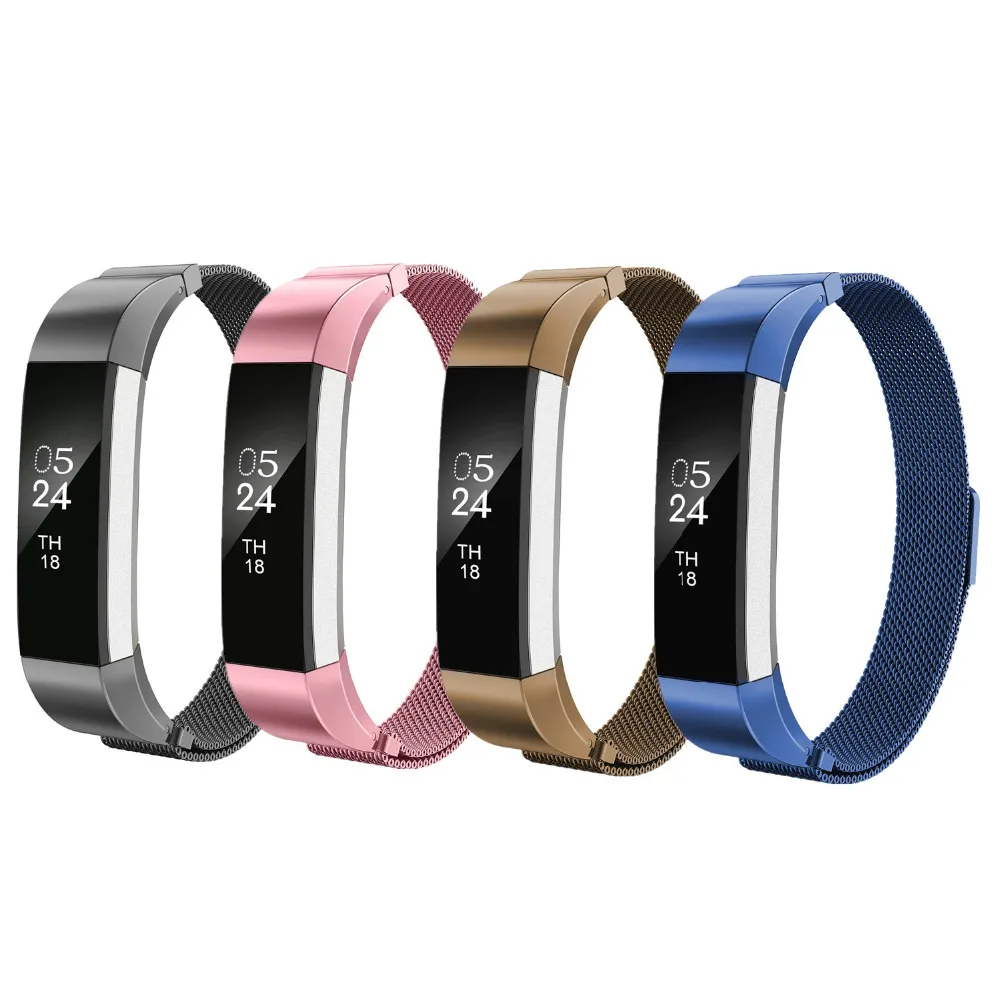 

Stainless Steel Metal Bracelet for Fitbit Alta HR/Alta Band Strap Milanese Loop Replacement wristband smart watch wrist belt