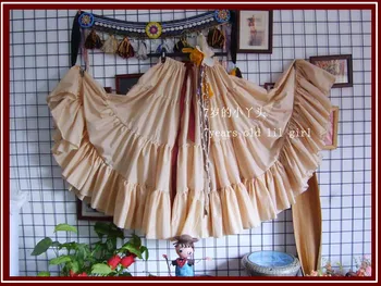 

4tiered 20yards100%cotton tribal belly dance skirt EM11