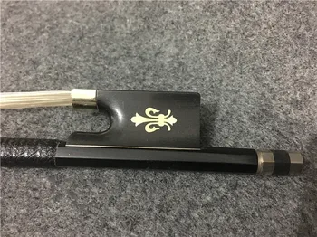 

1PCS High quality colorful winding violin bow. The copper inlaid. Ebony tail base. Carbon fiber violin bow #XG2603