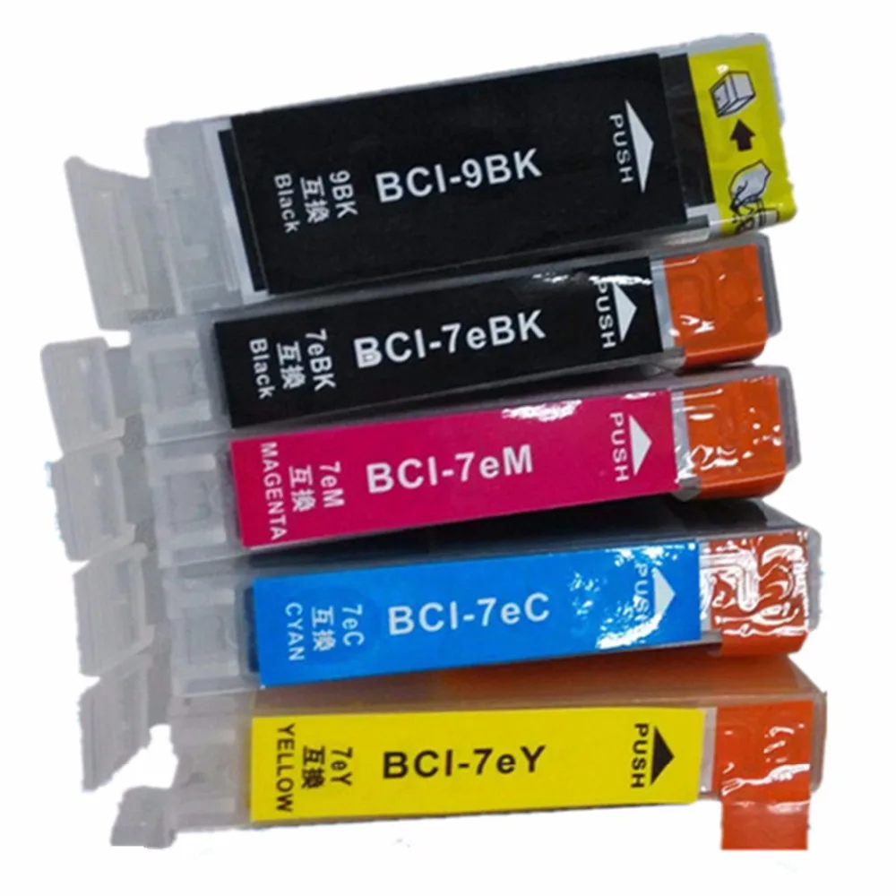 Сменные BCI-9 BCI 9 7e чернильные картриджи для Canon Pixus 600 610 770 790 800 810 830 900 MX850 | Компьютеры