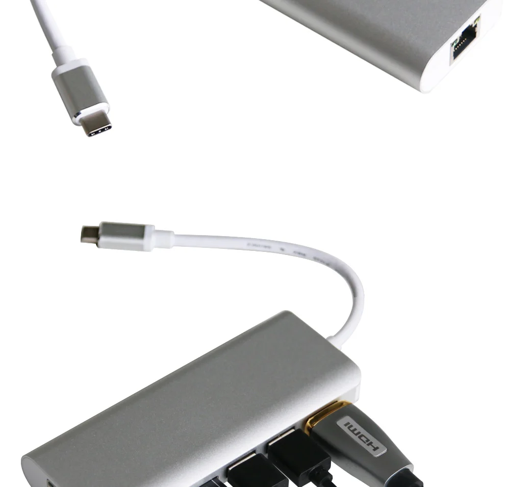 Новейший 4 K Тип 3,1-c к HDMI/кард-ридер/концентратор/тип-c/EtherNet адаптер для hdtv-компьютер камеры Интернет Поддержка 10 Гбит/с