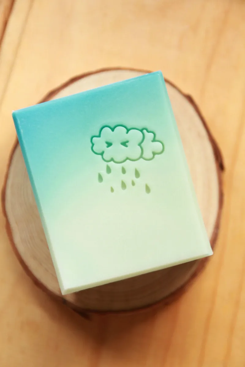 

Free shipping Dark rain handmade soap pattern Mini diy soap stamp chaprter seal 3*3cm