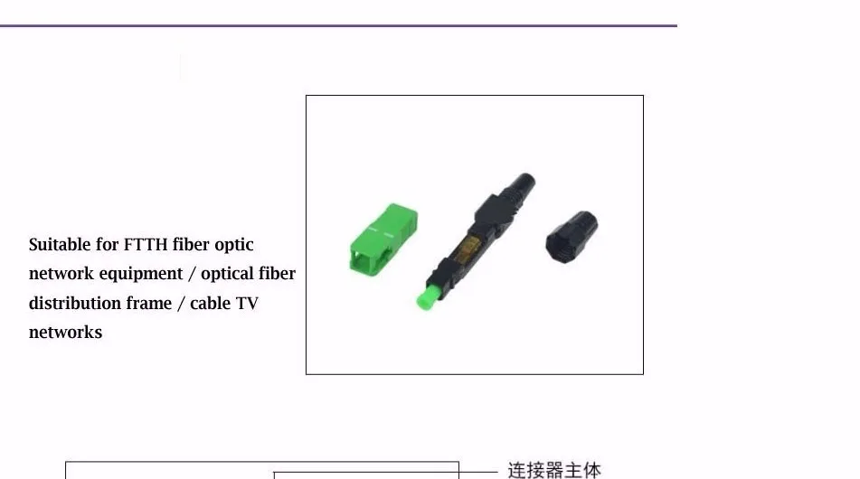Ftth оптоволоконный разъем SC APC оптическое волокно быстрый холодный разъем APC Быстрый разъем
