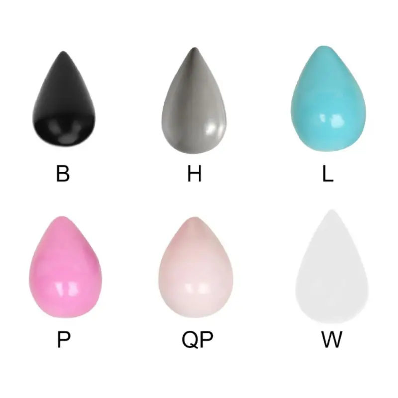 New Wall-mounted Decorative Hooks Water Drop Shape Wall Hanger Bathroom Door Coat Hat Umbrella Holder Key Hooks Home Storage
