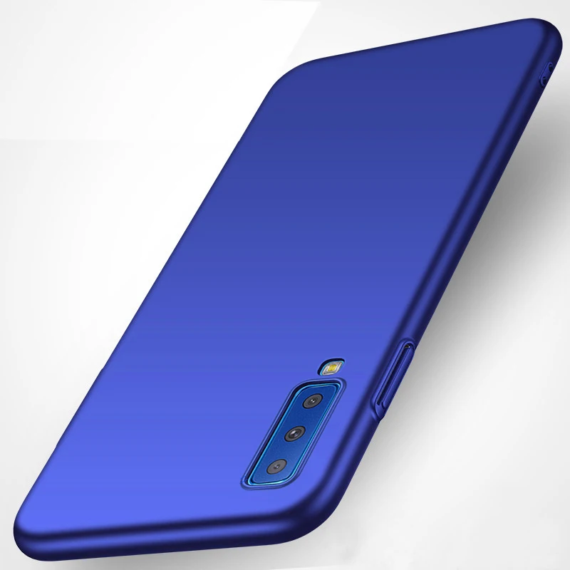 YonLinTan Coque чехол для samsung galaxy A7 A 7 A750 Жесткий ПК на роскошный простой, матовый Защитная задняя панель для телефона Etui