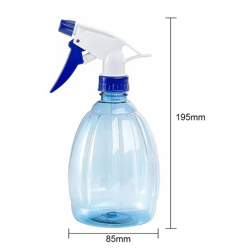 blue 500ml Hand-pressed Plastic Spray Bottle Mist Watering Pot Sprinkler Clean Watering Flowers Empty Spray Pot Flower Sprinkler - Цвет: blue