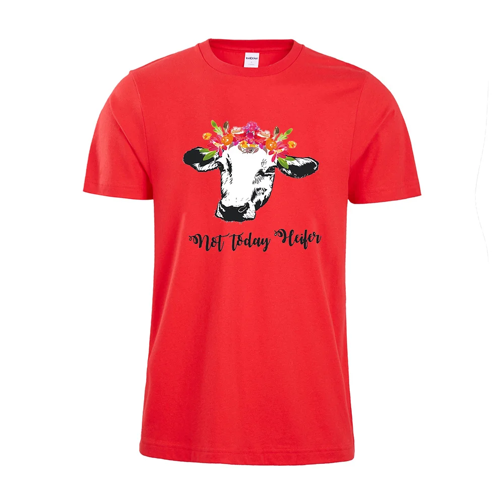 Не сегодня heifer Футболка женская Корова рубашка фермерская Cowgirl животных