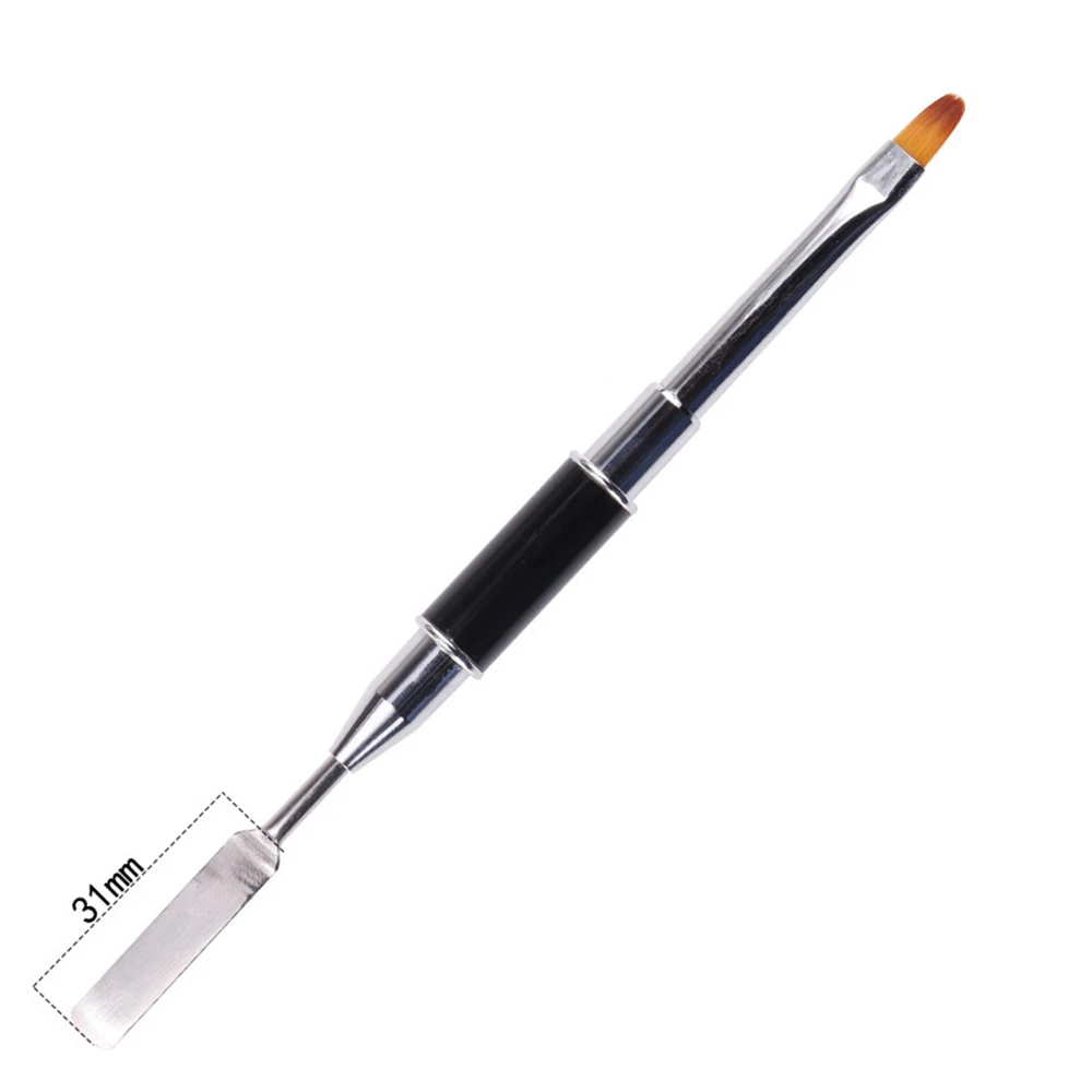 1 шт. профессиональная ручка для дизайна ногтей Двойные головки Кисть