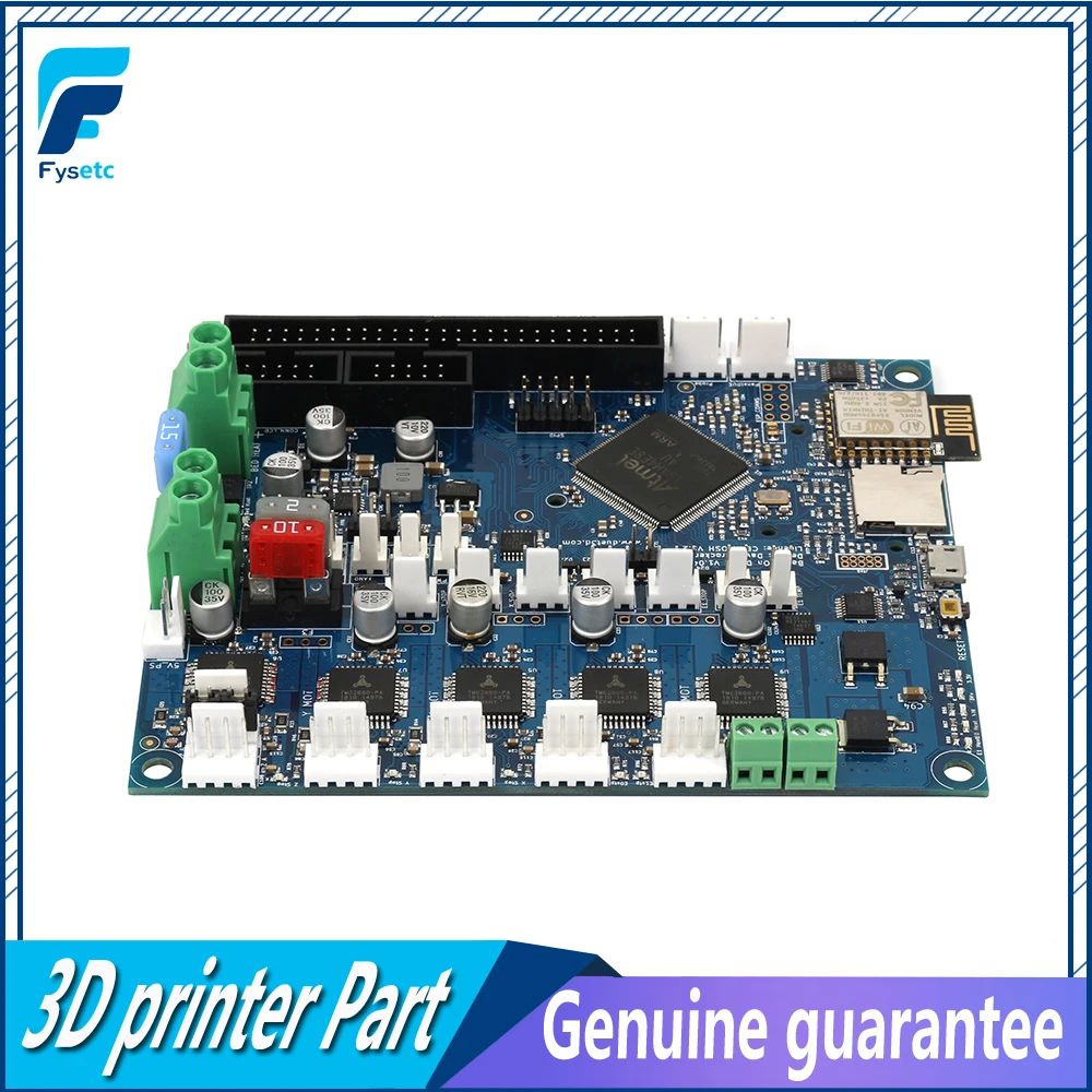 Billige Neueste Geklont Duet 2 Wifi V1.04 DuetWifi Erweiterte 32bit Motherboard Upgrades Controller Board Für 3D Drucker CNC BLV MGN Cube