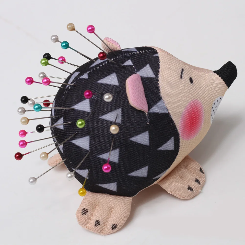 

Soft Patchwork Anti Falling Lightweight Needlecraft Home Sewing Cartoon Hedgehog Pin Cushion Holder Portable Cute DIY Practical