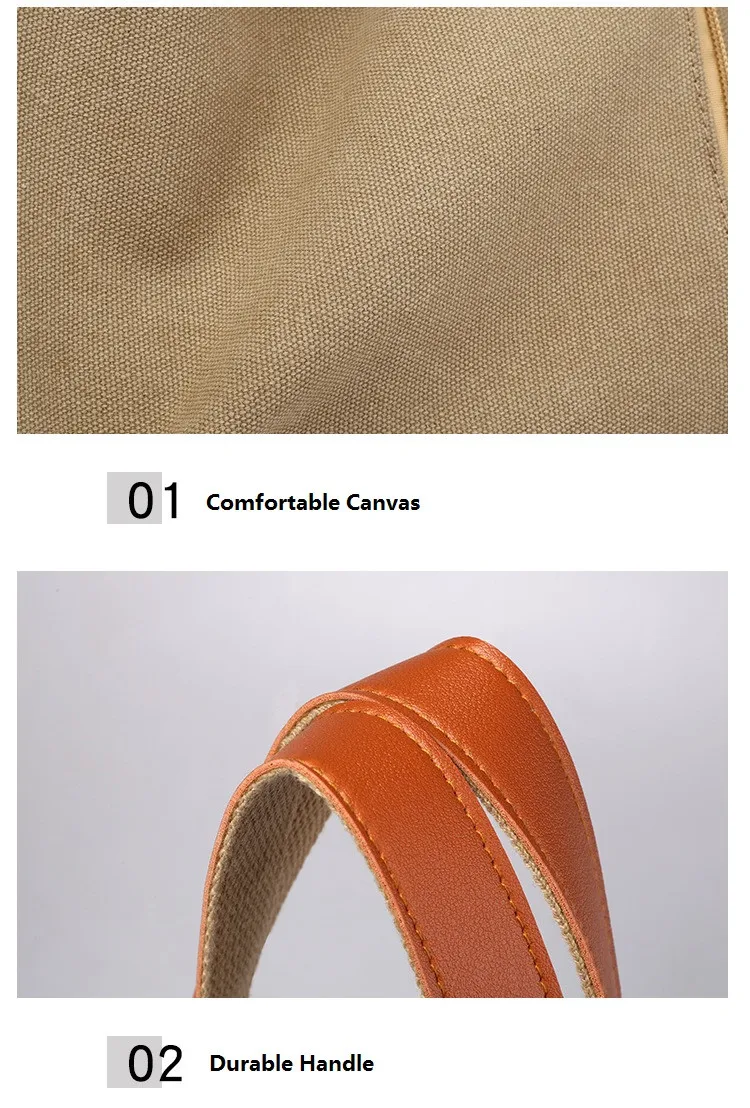 MJ Canvas Women Handbag Simple Design Tote Bag Female Large Capacity Canvas Bucket Shoulder Bag 2018 New Fashion Shopping Bags (14)