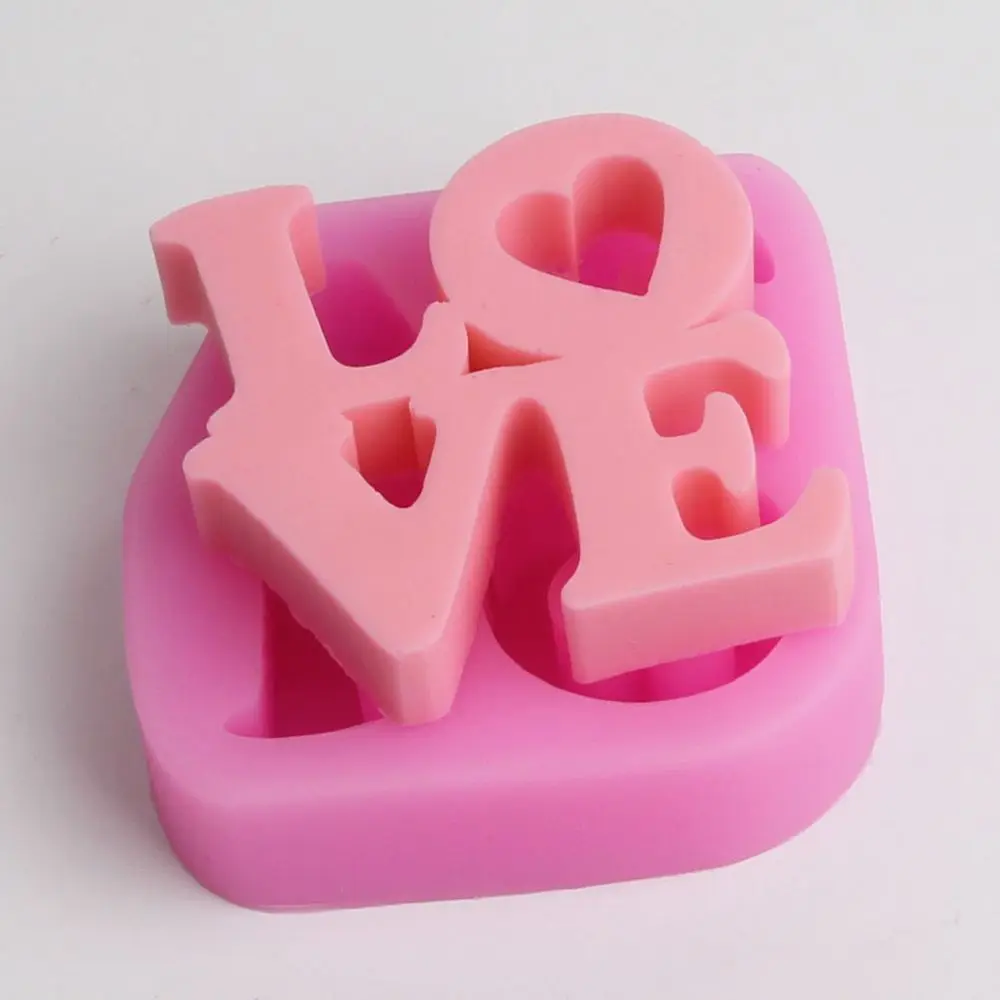 3D любовь Творческий письмо мыло силиконовые формы Гипсовая Штукатурка глины Книги по искусству работы Керамика Craft решений плесень