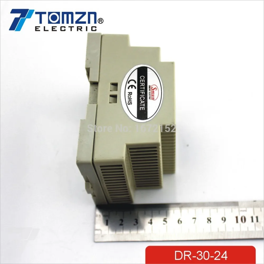 30 W 24 V 1.25A din-рейка с одним выходом импульсный источник питания 100 V-240 V