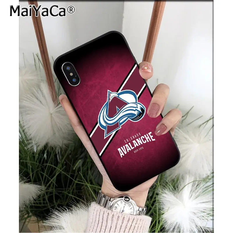 MaiYaCa Colorado Avalanche Силиконовый ТПУ мягкий черный чехол для телефона для iPhone 8 7 6 6S Plus 5 5S SE XR X XS MAX Coque Shell