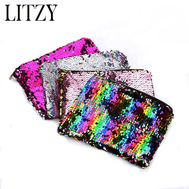 Multicolor Reversible Sequin Pencil Case For Girls Kawaii Supplies Bts Stationery Gift Cute Big Pencil Box Pencilcase Makeup Bag Multicolor Reversible Sequin Pencil Case For Girls Kawaii Supplies Bts Stationery Gift Cute Big Pencil Box Pencilcase Makeup Bag