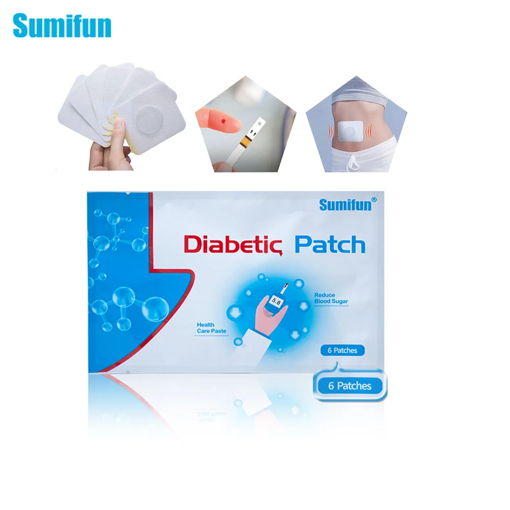 36 шт = 6 мешков диабетические пластыри естественное лечение травами для лечения снижения уровня глюкозы в крови сахарный баланс медицинский пластырь Sumifun D1271
