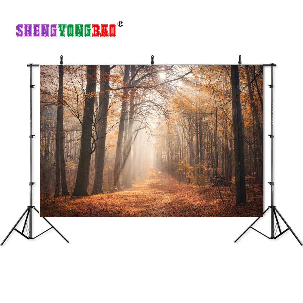 

SHENGYONGBAO Art Cloth Custom Photography Backdrops Prop Autumn theme Photo Studio Background ZONV-1126