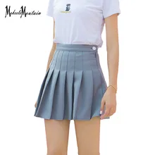 Летняя юбка Harajuku шорты ярких цветов Женская микроюбка плиссированная черная/Розовая/синяя школьная юбка лолита