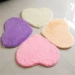 

lovely heart-shaped carpet Plush and wool carpet floor mats