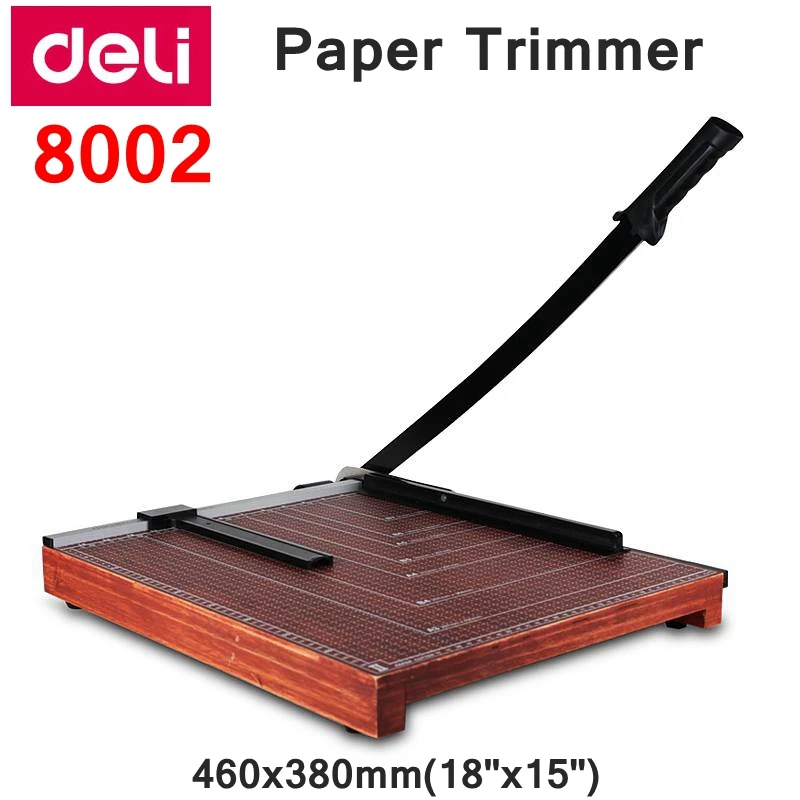 Ручной триммер для бумаги Deli 8002 A3 Размер 460x380 мм (18x15 дюймов)|paper trimmer a3|paper trimmera3 |