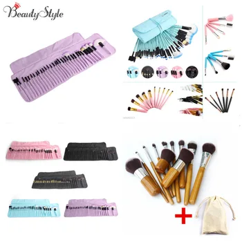 

5/ 6/ 10/ 11/ 32pcs Makeup Brush Set Professional Soft Cosmetic Eyebrow Shadow Powder Lipsticks Brushes Kit Gift + Pouch Bag