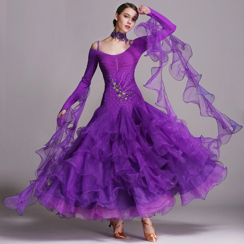 Aliexpress.com : Buy 6 colors ballroom dance competition dresses dance ...