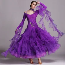 6 colors ballroom dance competition dresses dance ballroom waltz dresses standard dance dress modern dance dress foxtrot tango