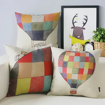 

cute childlike cartoon pillow ,Hot air balloon Pillow cushion , pillowcase,sofa cushion home decorative Pillows