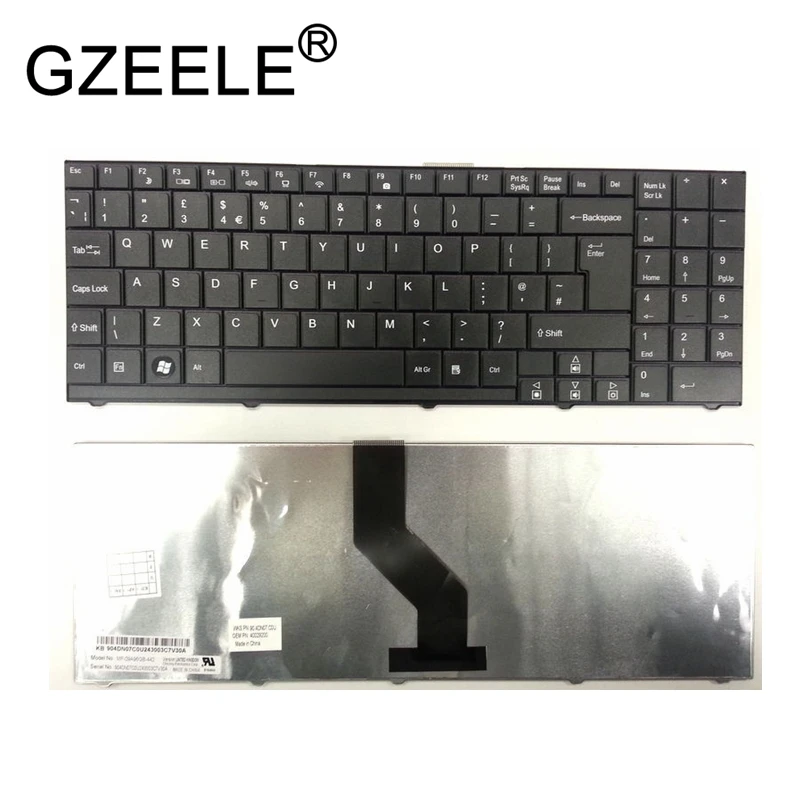 GZEELE НОВОЕ MEDION AKOYA P6610 P6620 E6212 MD6640 Клавиатура Великобритании макет MP-09A96GB