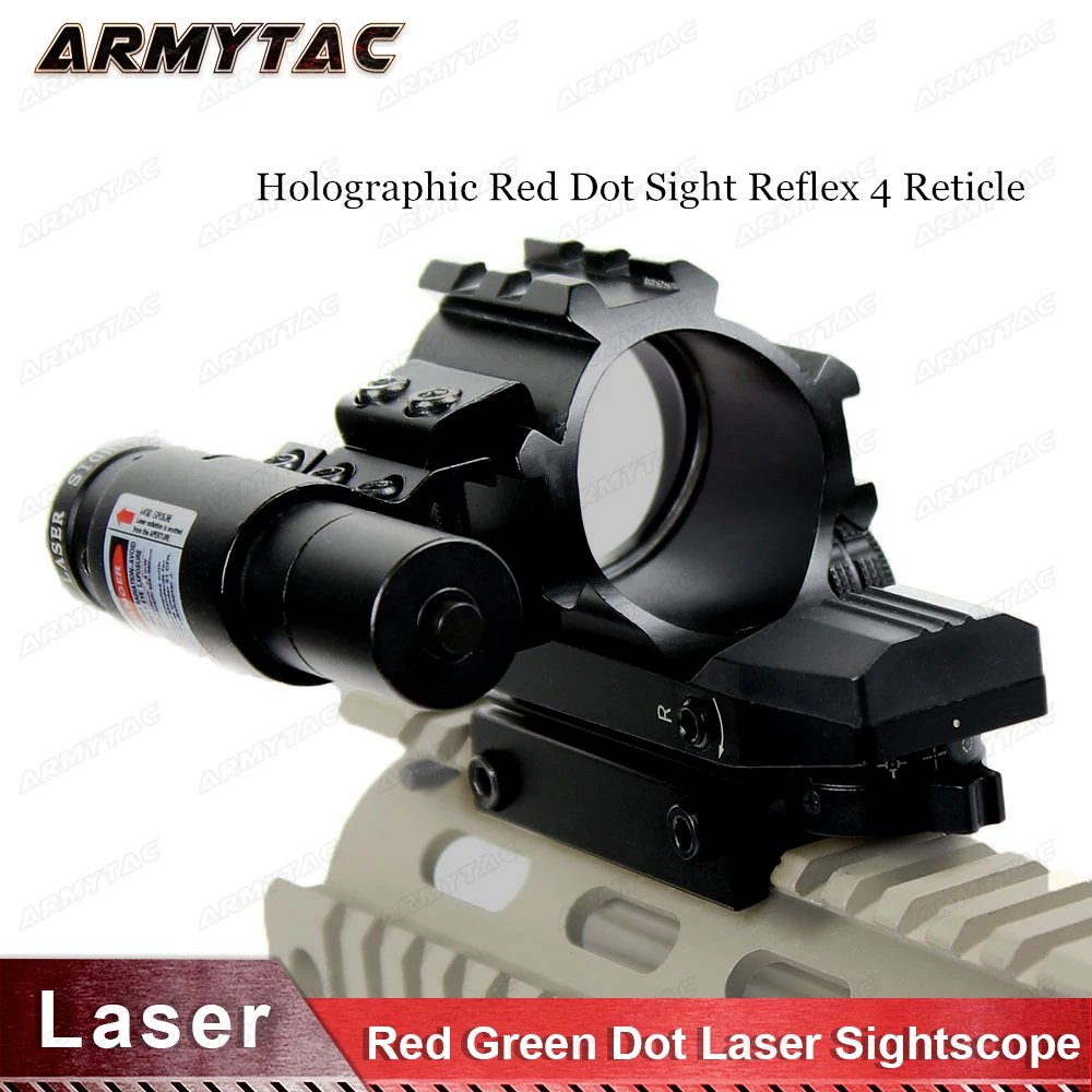 

Red Green Dot Laser Sightscope Holographic Sight Hunting Airsoft Air Riflescope Sniper Tactical Optics Reticle Reflex Scope