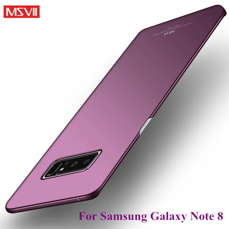 Чехол MSVII для Samsung Galaxy note 8 чехол роскошная матовая жесткая задняя крышка из