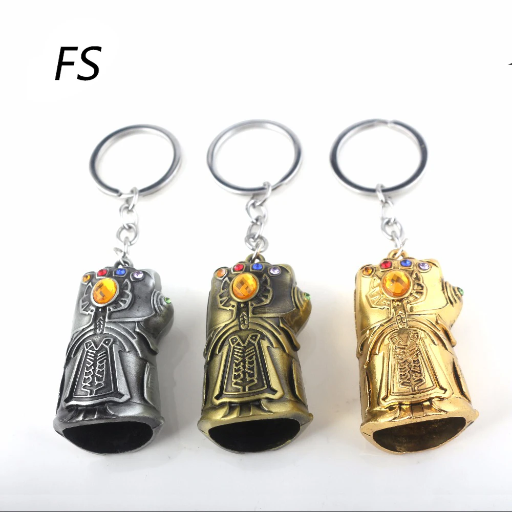 

Thanos Infinity Gauntlet Key Chain Avengers Infinity War 3D Pendant Keychain for Men Women Fans Cosplay Jewelry