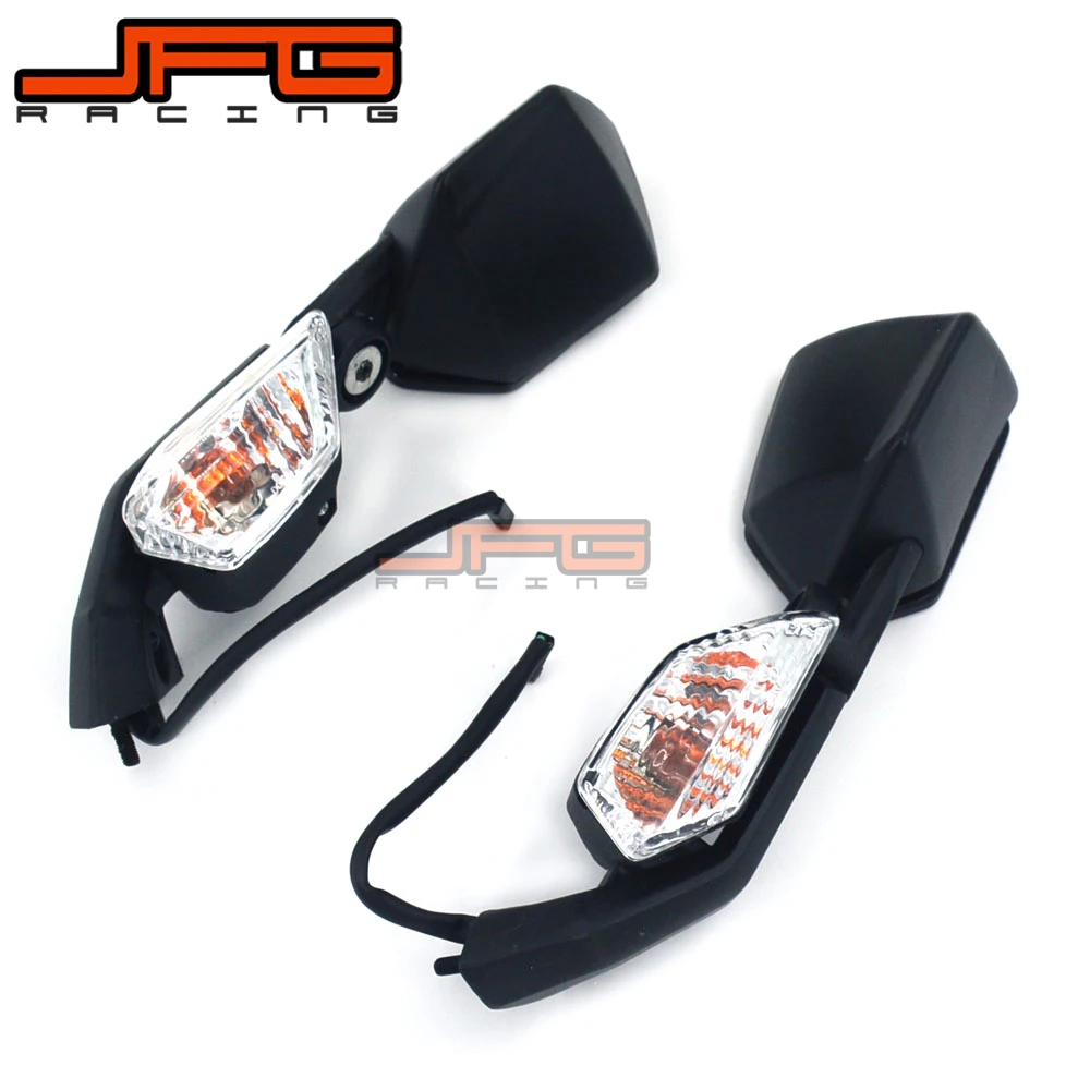 

Motorcycle Rear View Side Rearview Mirror Signal Light For KAWASAKI ZX10R ZX-10R 2008 2009 2010 08 09 10 BLACK