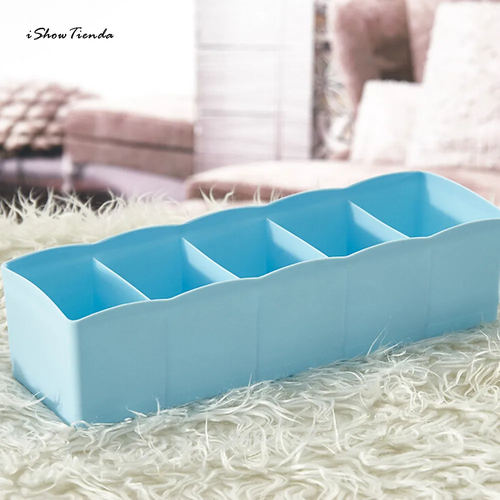 Пластиковый органайзер для нижнего белья 5 ячеек|box for bras|underwear storage boxstorage box bra |