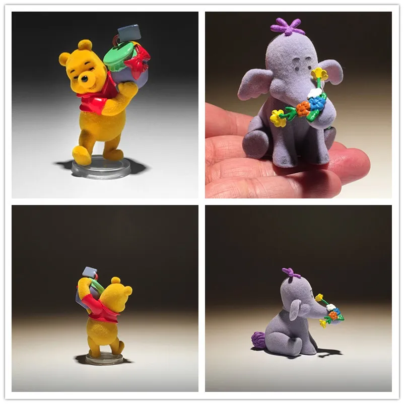 

10pcs Tigger Bear Eeyore Piglet Friends Lumpy Heffalump PVC Action Figure Toy Keychain Doll Collectible Model Toy
