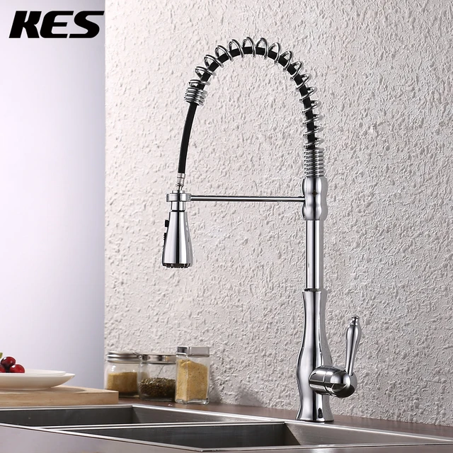 Kes Br Singel Lever High Arc Pull Down Kitchen Faucet With Kes Br Singel Lever High Arc Pull Down Kitchen Faucet With Retractable Out Wand