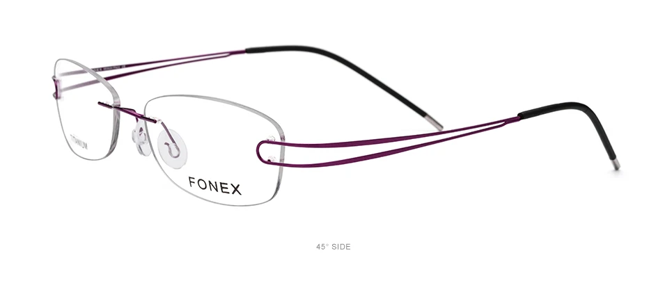 Титановый сплав оправа для очков женские ультралегкие очки без оправы по рецепту для близорукости 50003